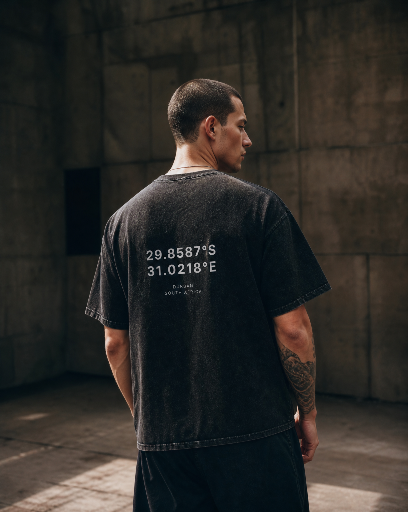 The Origin Tee – Washed Black