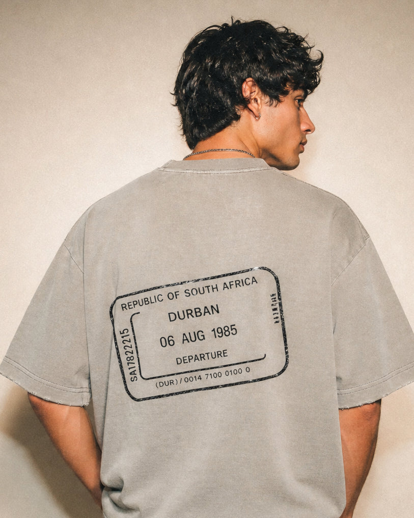 The Departure Tee – Washed Stone